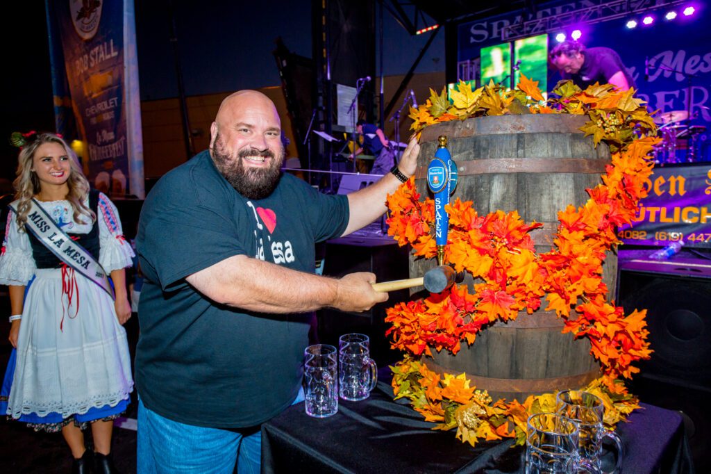 Keg Tapping Ritual Keg Tapping Ceremony La Mesa Oktoberfest